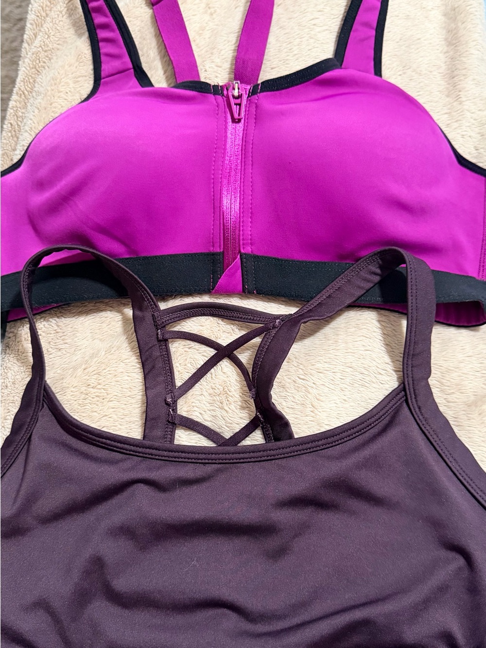 Balance Collection  Sports Bra - Plum Sz M and Victoria Secret Sports bra LOT!!!